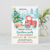 Joyeuse invitation Noël invitation de fête de Noël (Debout devant)