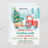 Joyeuse invitation Noël invitation de fête de Noël (Devant / Derrière)