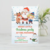 Joyeuse invitation Noël invitation de fête de Noël (Debout devant)