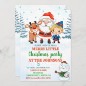 Joyeuse invitation Noël invitation de fête de Noël (Devant / Derrière)