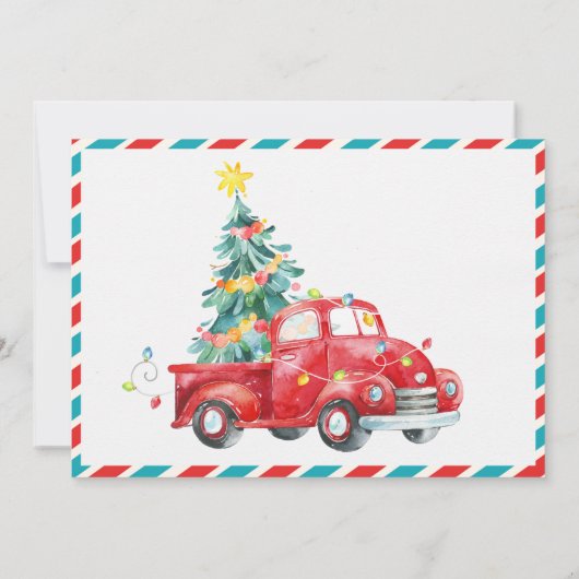 Joyeuse invitation Noël invitation de fête de Noël (Dos)