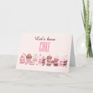 Joyeuse journée de gâteau à un collègue carte d'an