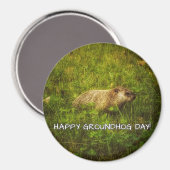 Joyeuse journée de la marmotte ! aimant (Recto/Verso)