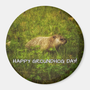 Joyeuse journée de la marmotte ! aimant