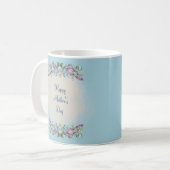 JOYEUSE JOURNÉE DE LA MÈRE (BLEU CLAIR)CAFÉ MUG (Devant gauche)