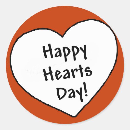 Joyeuse Journée des Coeurs - Sticker (Devant)
