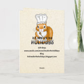 Joyeuse Journée du Haricot Garbanzo | Carte du 21 (Dos)