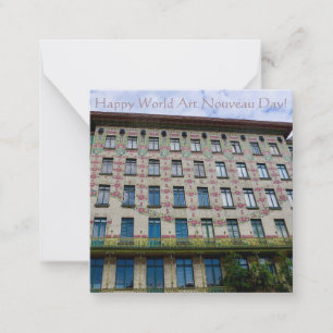Joyeuse Journée mondiale de l'Art Nouveau ! Carte 