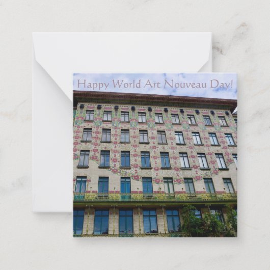 Joyeuse Journée mondiale de l'Art Nouveau ! Carte  (Devant)