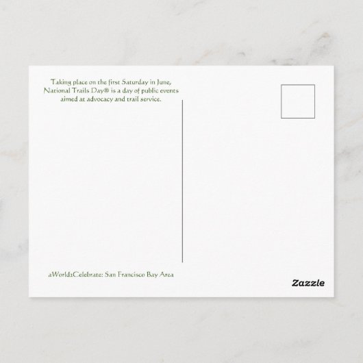 Joyeuse Journée nationale des sentiers ! Carte pos (Dos)