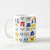 Joyeuse Jungle Adorable Animal Visages Mug (Gauche)