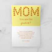 Joyeuse maman de la Fête des Mères, cartes de mots (Intérieur)