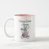 Joyeuse maman de Pâques Mug de deux tons (Gauche)