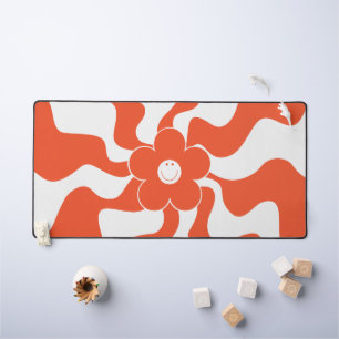 Joyeuse marguerite rétro en orange et blanc