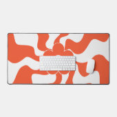 Joyeuse marguerite rétro en orange et blanc (Clavier et souris)