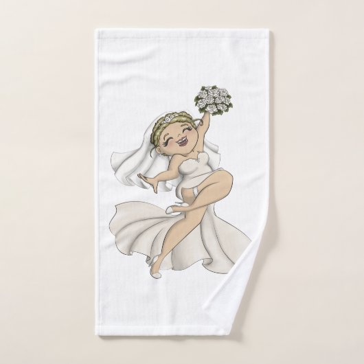 Joyeuse mariée 02 (Serviette à main)