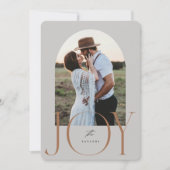 Joyeuse mariée à peine mariée Carte de Noël (Devant)