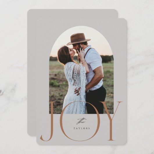 Joyeuse mariée à peine mariée Carte de Noël (Devant / Derrière)