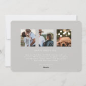 Joyeuse mariée à peine mariée Carte de Noël (Dos)