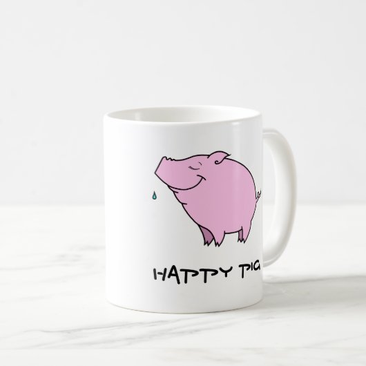 Joyeuse Mug classique blanc de porc (Devant droit)