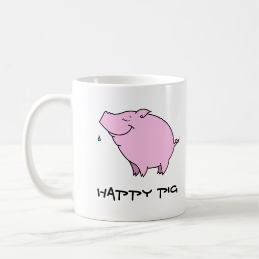 Joyeuse Mug classique blanc de porc (Gauche)