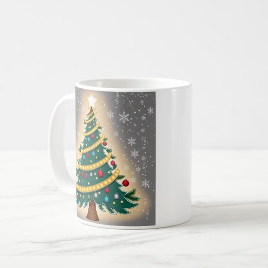 Joyeuse Mug classique de Noël, 11 oz (Devant gauche)