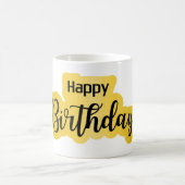 Joyeuse Mug d'anniversaire - Style de script gras (Centre)