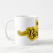 Joyeuse Mug d'anniversaire - Style de script gras (Gauche)