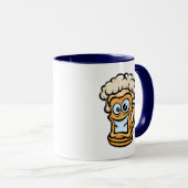 Joyeuse Mug De Bière, Illustration Drôle (Devant droit)