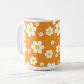 Joyeuse Mug de café à fleurs rétro ! (Devant gauche)
