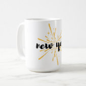 Joyeuse Mug de café du Nouvel An (Devant gauche)