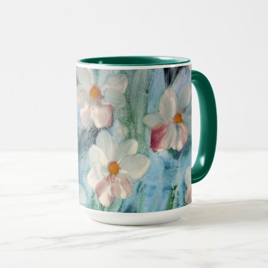 Joyeuse Mug de café Floral (Devant droit)