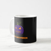 Joyeuse Mug De Café Halloween Avec Citrouille Viol (Devant gauche)