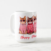 "Joyeuse Mug de chat de la fête des Meowentines" (Devant gauche)