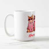 "Joyeuse Mug de chat de la fête des Meowentines" (Gauche)