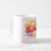 "Joyeuse Mug de fête d'anniversaire" (Devant gauche)