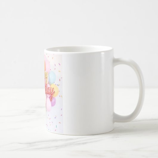 "Joyeuse Mug de fête d'anniversaire" (Droite)