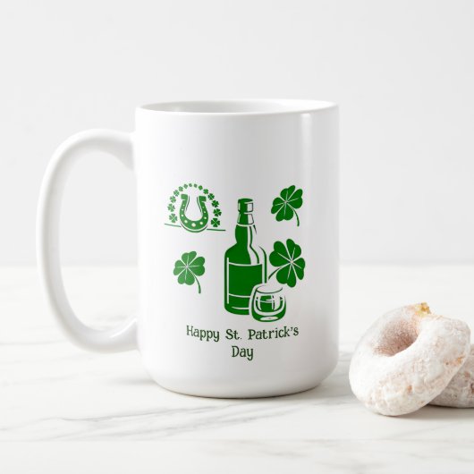 Joyeuse Mug de la Saint Patrick (Avec donut)