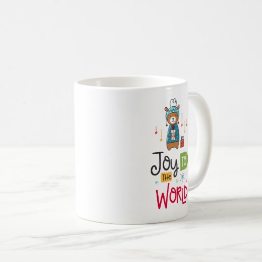 Joyeuse Mug de Noël avec 2 designs (Devant droit)