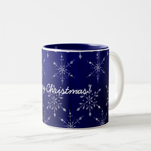 Joyeuse Mug de Noël - Bleu (Devant droit)