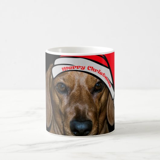 Joyeuse Mug de Noël de Dachshund (Centre)