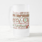 Joyeuse Mug de Noël - Gros Frosted (Devant gauche)