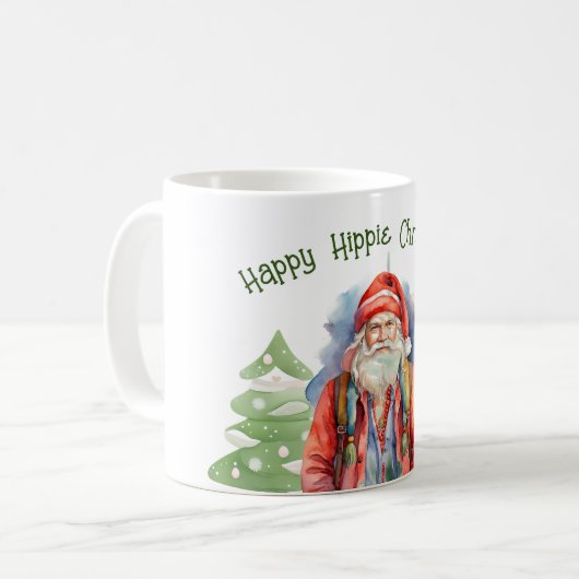 Joyeuse Mug de Noël hippie (Devant gauche)