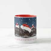 Joyeuse Mug de Noël - Hippopotames endormis (Centre)