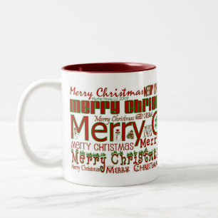 Joyeuse Mug de Noël - Intérieur rouge