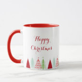 Joyeuse Mug de rangée d'arbre de Noël (Gauche)
