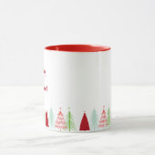Joyeuse Mug de rangée d'arbre de Noël (Centre)