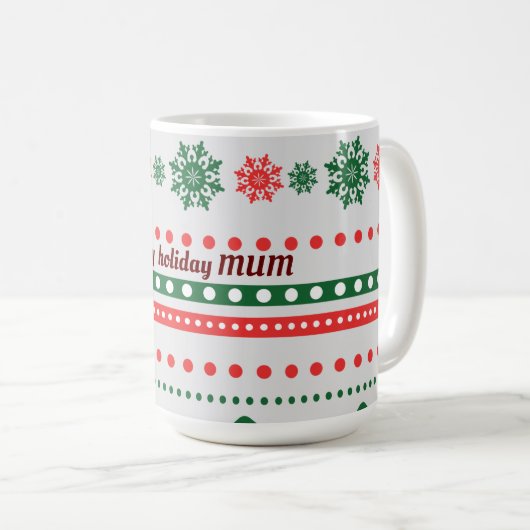 Joyeuse Mug de vacances (Devant droit)