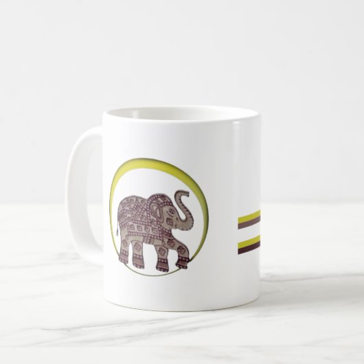 Joyeuse Mug d'éléphants (Devant gauche)