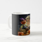 Joyeuse Mug du Citrouille d'Halloween (Devant gauche)